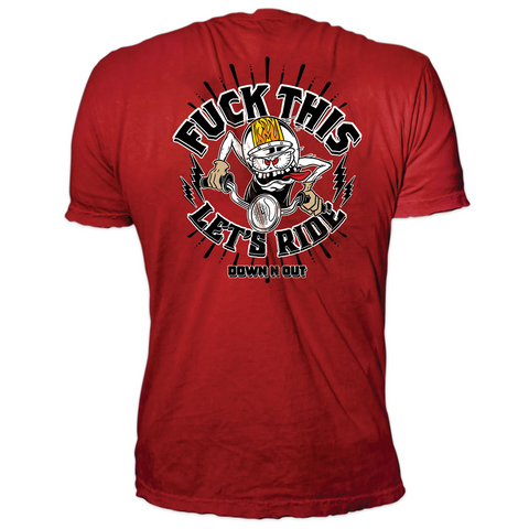 F This Let's Ride Red Tee