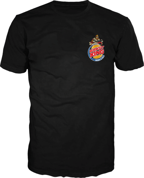 Burnout King Black Tee