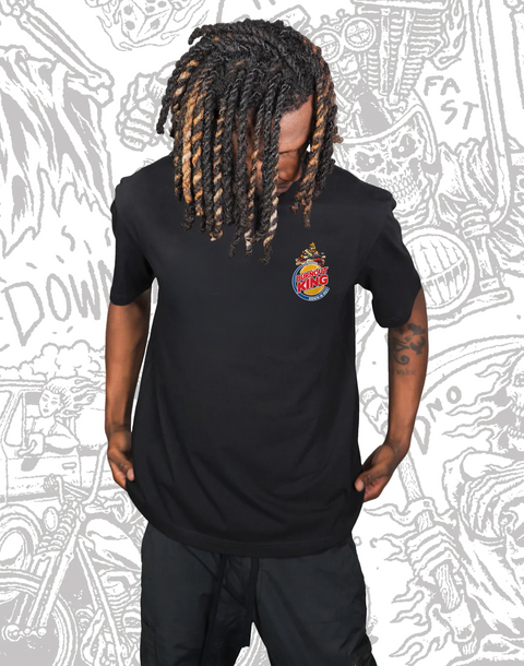 Burnout King Black Tee