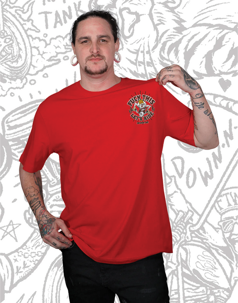 F This Let's Ride Red Tee