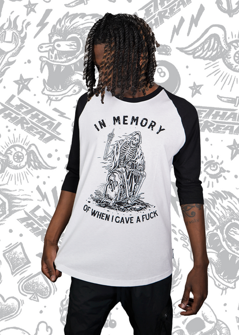 In Memory Reaper Raglan Baseball Shirt