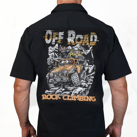 Off Road Rock Climbing Printed Work Shirt / Shop Shirt