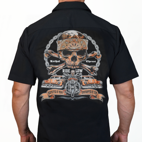 Ride Low Printed Viclar / Mercury Work Shirt / Shop Shirt