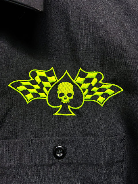 Dead N Back Printed Frankenstein Work Shirt / Shop Shirt