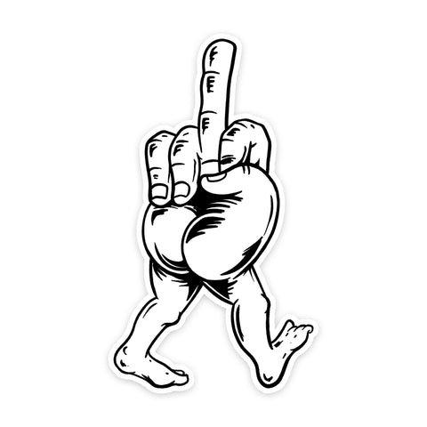 Middle Finger Mini Sticker