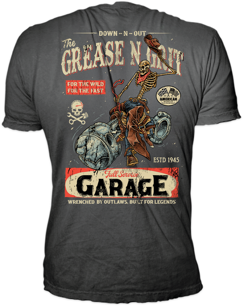The Grease N Grit Gray Tee