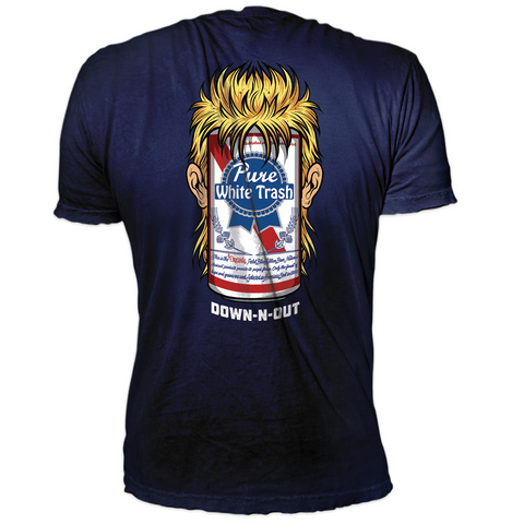 White Trash Navy Blue Tee