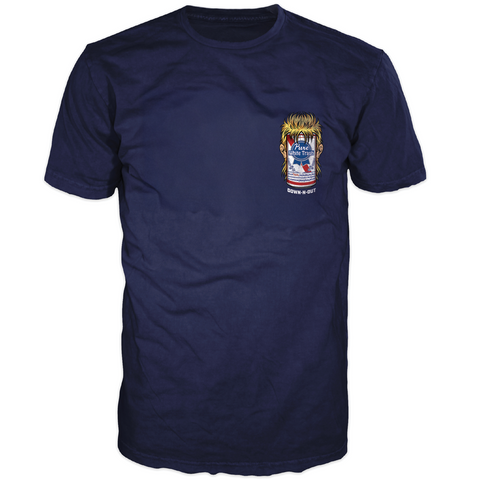 White Trash Navy Blue Tee