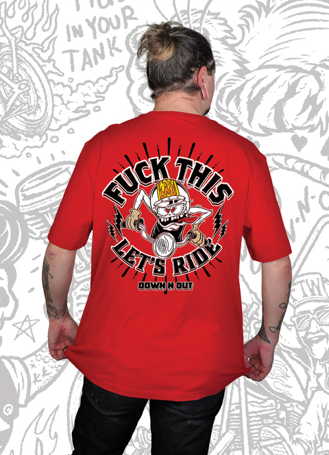 F This Let's Ride Red Tee