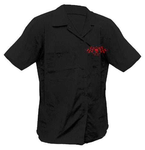 Speed Never Kills Reaper Printed Work Shirt / Shop Shirt