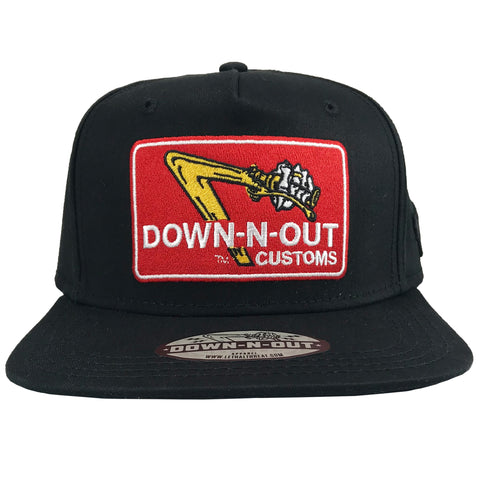 DOWN-N-OUT Flat Bill Hat