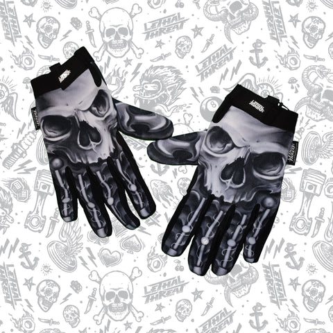 Biomechanical Skull Gloves