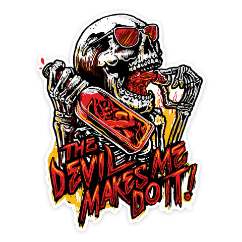 Devil Made Me Mini Sticker