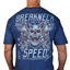 Breakneck Speed Shop Vintage Washed Men's Blue Washed Tee Shirt
